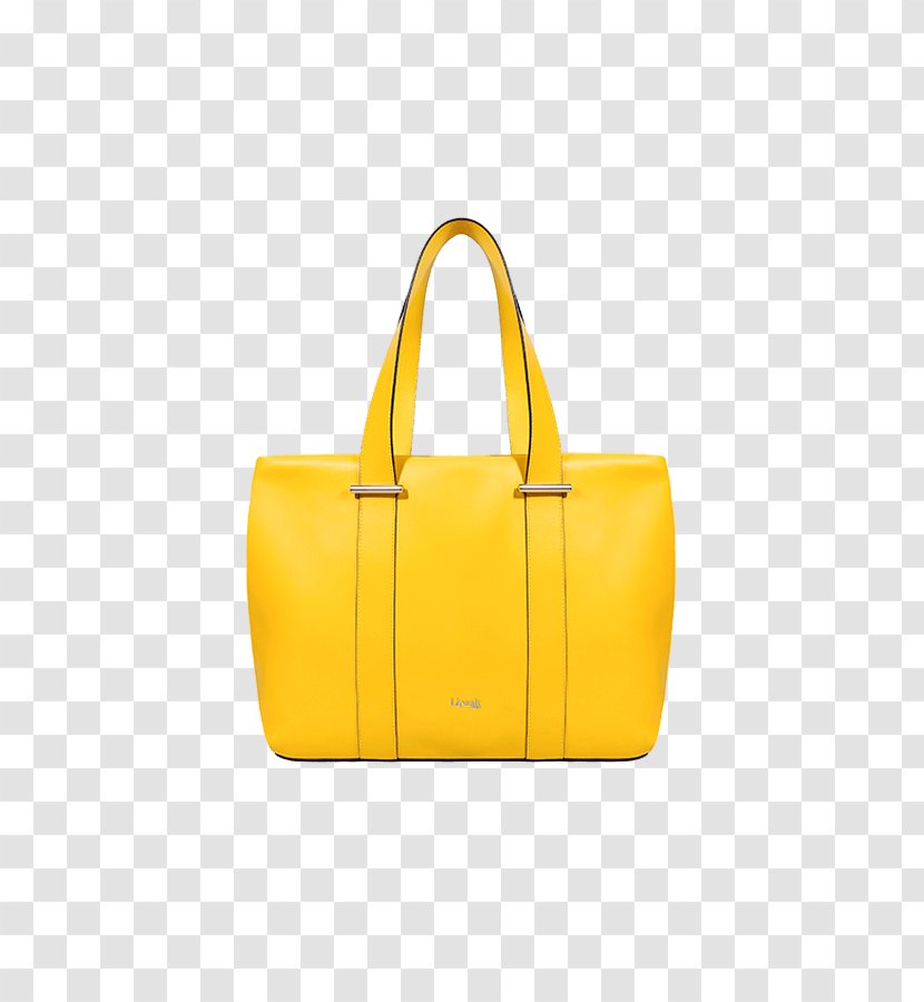 Handbag Tote Bag Leather Yellow Transparent PNG