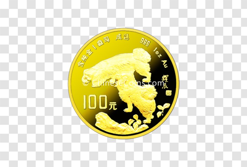 Coin Gold Font - Chinese Dog Transparent PNG