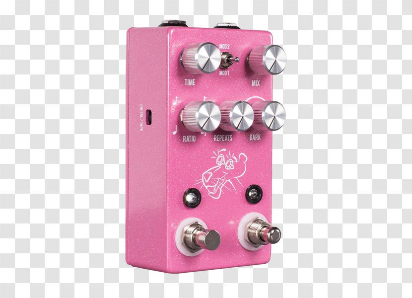 Delay Effects Processors & Pedals The Pink Panther JHS Strymon - Digital Data - Rose Pedal Transparent PNG