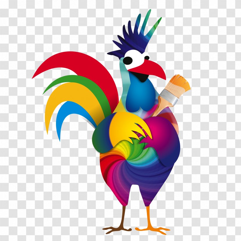 Chicken Bird Phasianidae Fowl Poultry - Feather - Rooster Transparent PNG