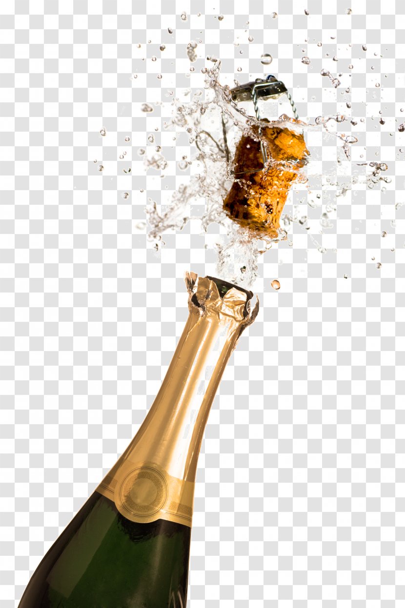Champagne Wine Bottle - Open The Instant HD Picture Transparent PNG