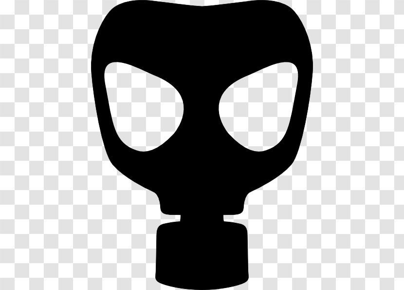 Gas Mask Silhouette - Royaltyfree - Gaz Transparent PNG