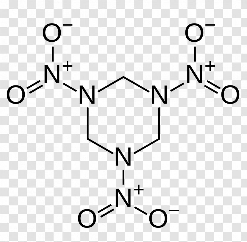 RDX Nitroamine Nitramide Chemical Formula Chemistry - Tnt - Molecule Transparent PNG