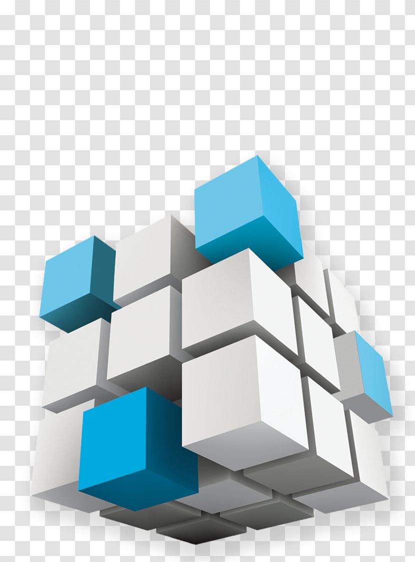 Euclidean Vector Cube Three-dimensional Space Illustration - Vexel - Rubik's Transparent PNG
