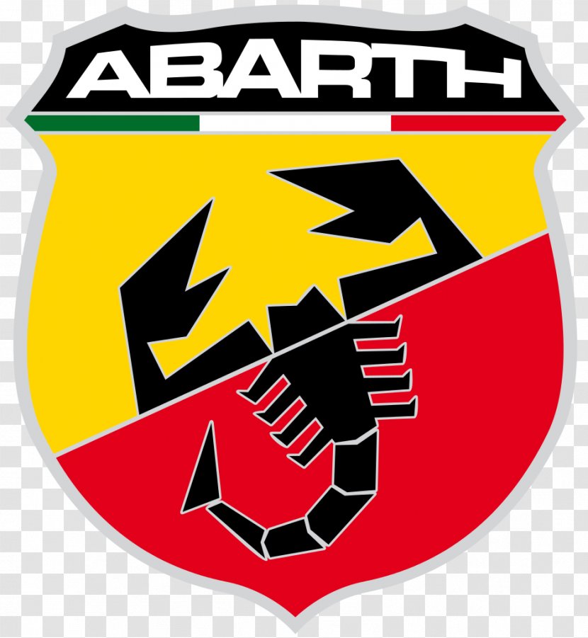 Abarth 595 Car Fiat Punto Logo - Decal Transparent PNG