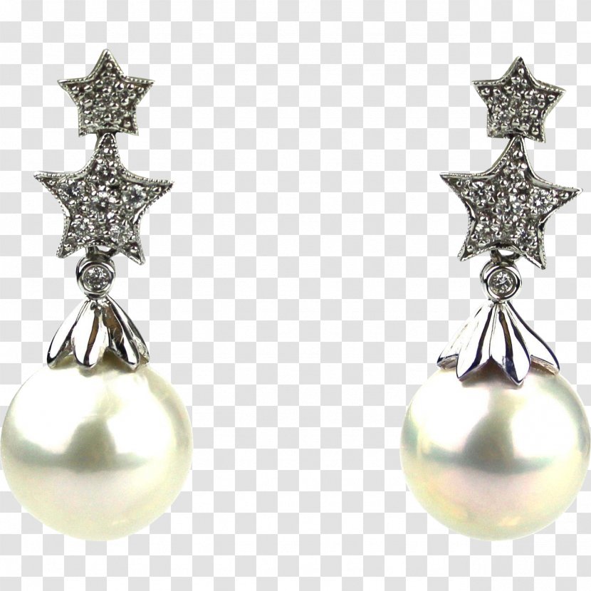 Pearl Earring Body Jewellery Diamond - Millimeter Transparent PNG