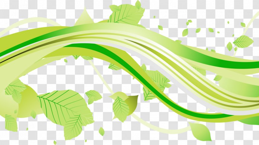 Clip Art - Ornament - Green Leaves Transparent PNG