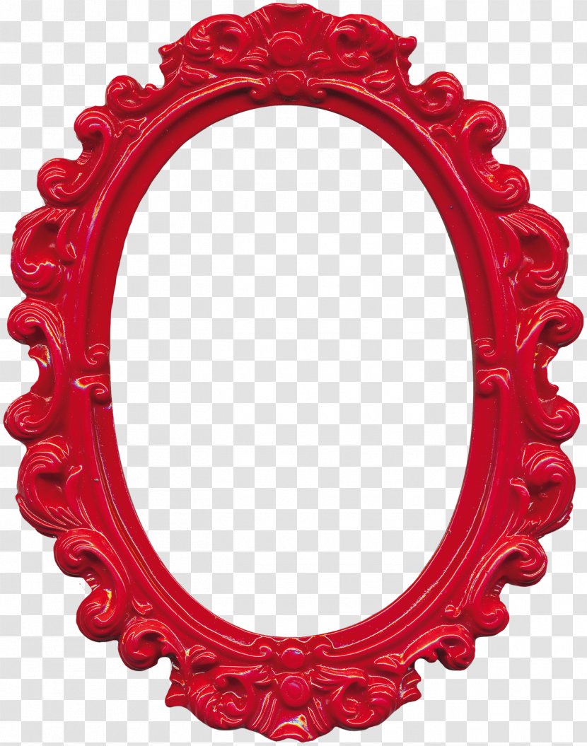 Picture Frame Oval Film Clip Art - Red - Exquisite Flower Transparent PNG