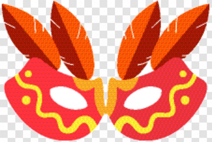 Butterfly Cartoon - Mask - Costume Orange Transparent PNG