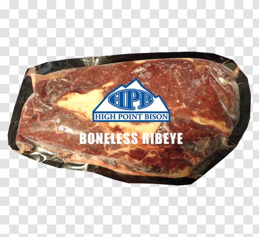 Bison Steak Cecina Prosciutto Top Sirloin - Meat - Flat Iron Transparent PNG