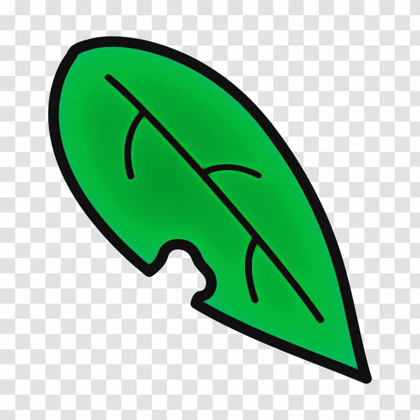 Green Fin Symbol Logo Transparent PNG