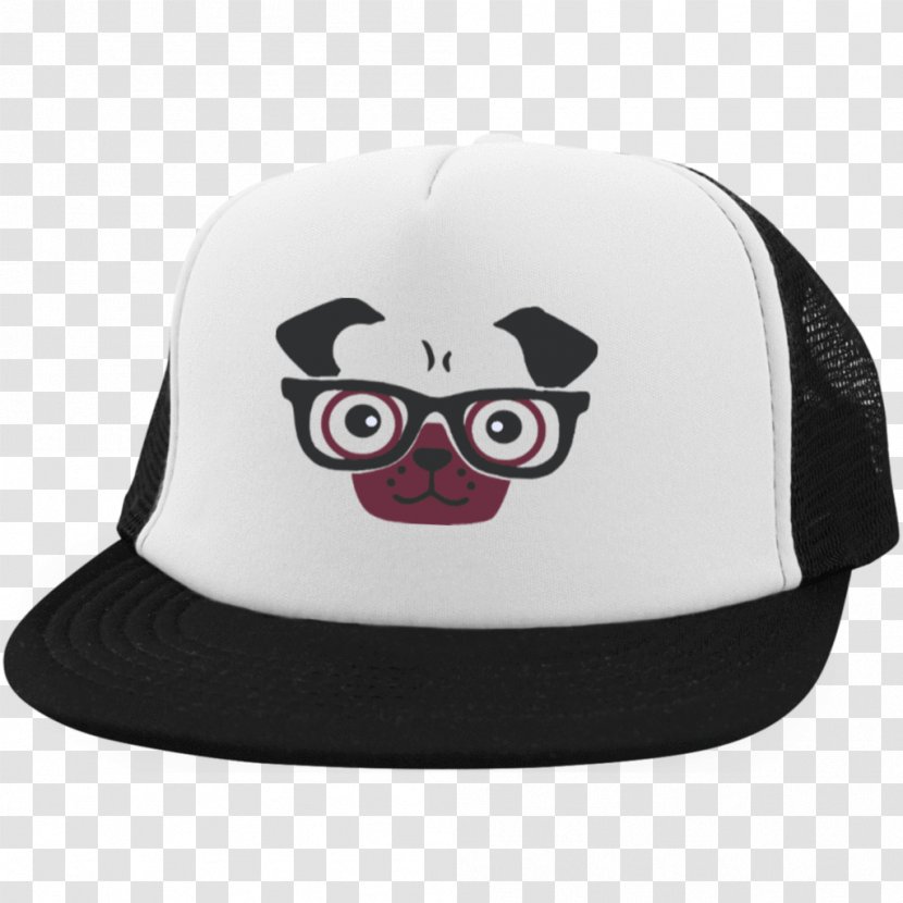 Trucker Hat Baseball Cap Velcro - Pug Transparent PNG