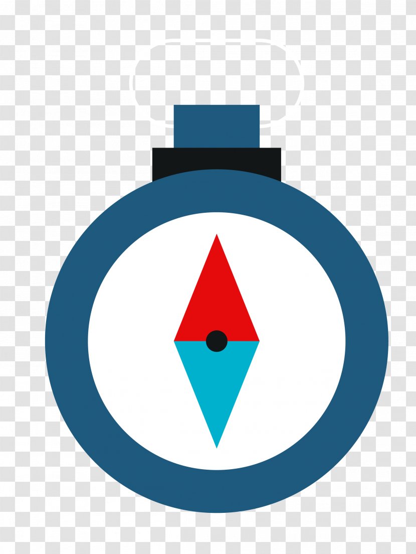 Clip Art - Villa - Vector Blue Compass Transparent PNG