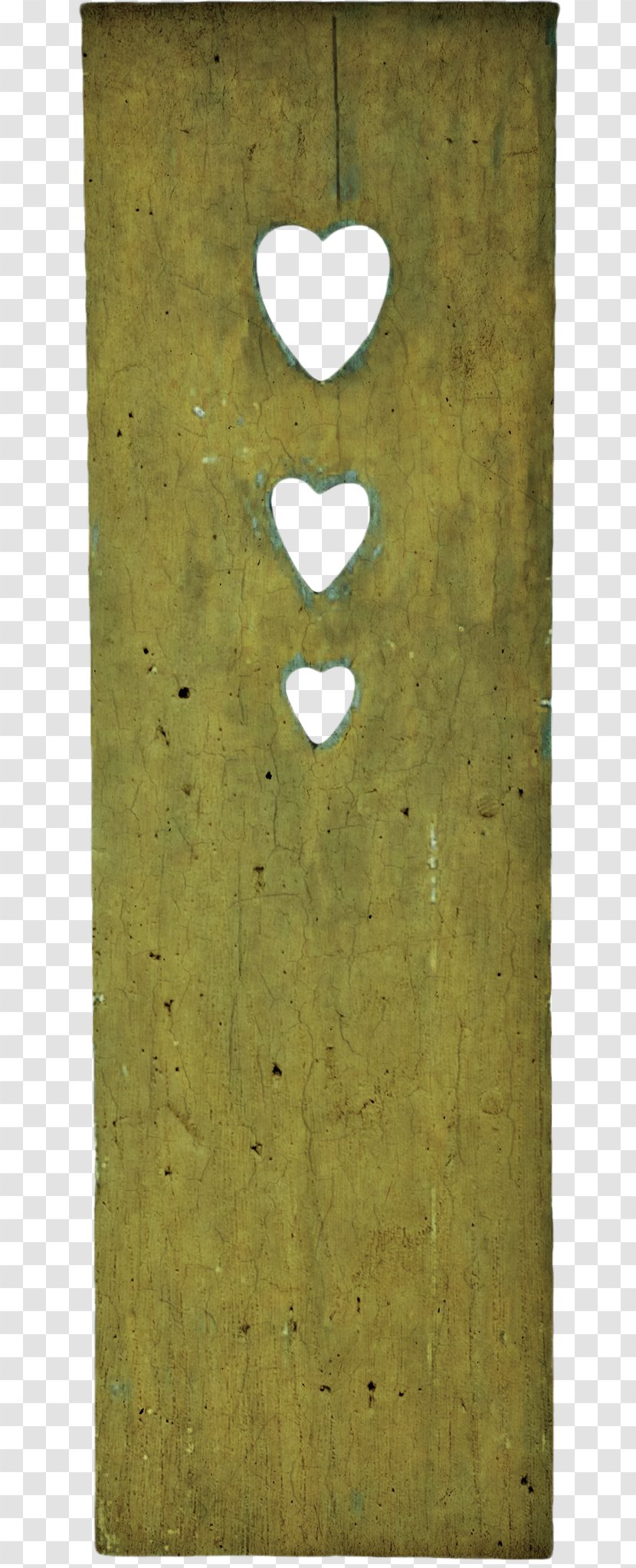 Download - Green - Wood Hollow Heart Transparent PNG