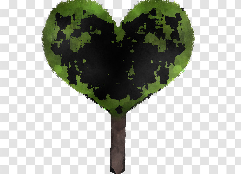 Green Heart Leaf Tree Plant Transparent PNG