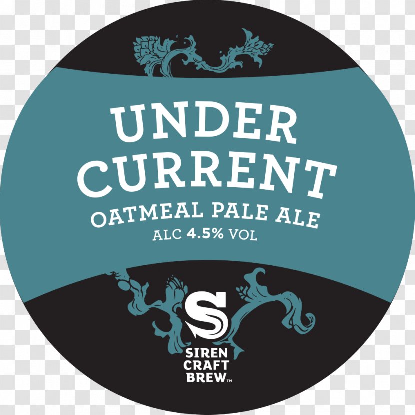 Siren Undercurrent Pale Ale Beer Brewery - Label - Draft Transparent PNG