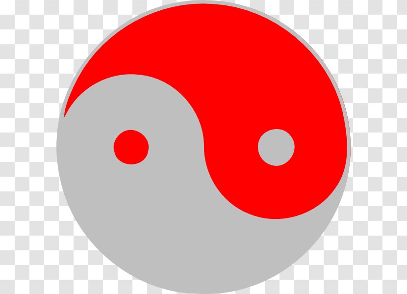Yin And Yang Red Clip Art - Area Transparent PNG