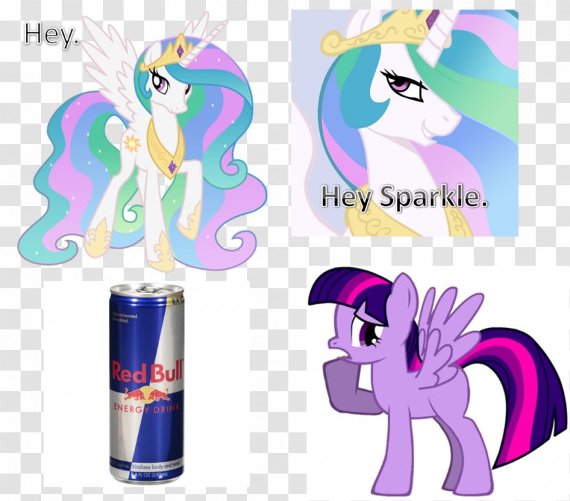 Twilight Sparkle Pony Rainbow Dash Princess Luna Celestia - Mythical Creature - Red Bull Gives You Wings Transparent PNG
