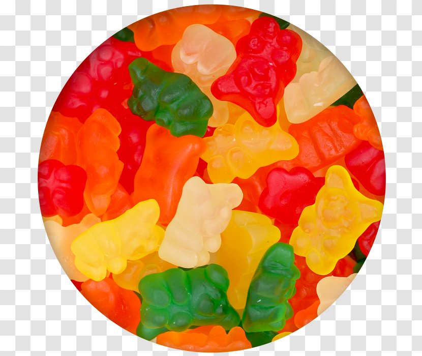Gummy Bear Gummi Candy Jelly Babies Gumdrop - Orange - Bears Transparent PNG