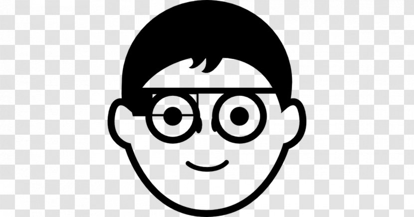 Glasses Caricature Smiley Drawing - Nerd Transparent PNG