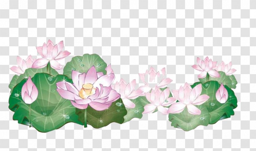 Drawing Water Flower Clip Art - Splash - Jiangnan Lotus Pattern Background Material Transparent PNG