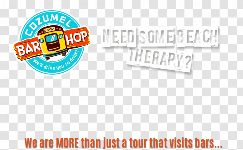 Cozumel Bar Hop Tour Logo Brand Font Product - Seaside Transparent PNG