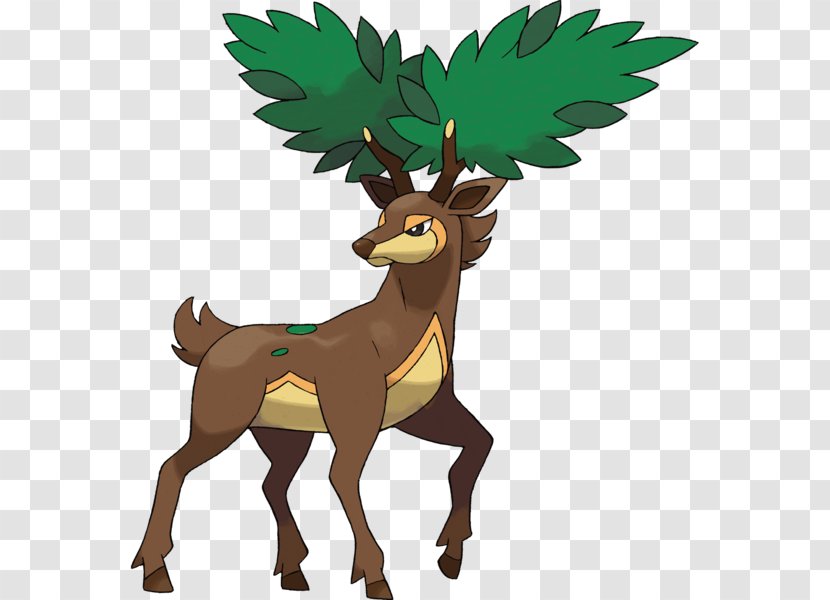 Pokémon Black 2 And White Pokemon & Adventures Sawsbuck - Floral Deer Antlers Transparent PNG