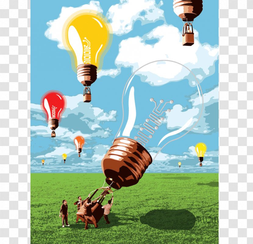 Surrealism Art Painting Drawing - Electric Light Transparent PNG