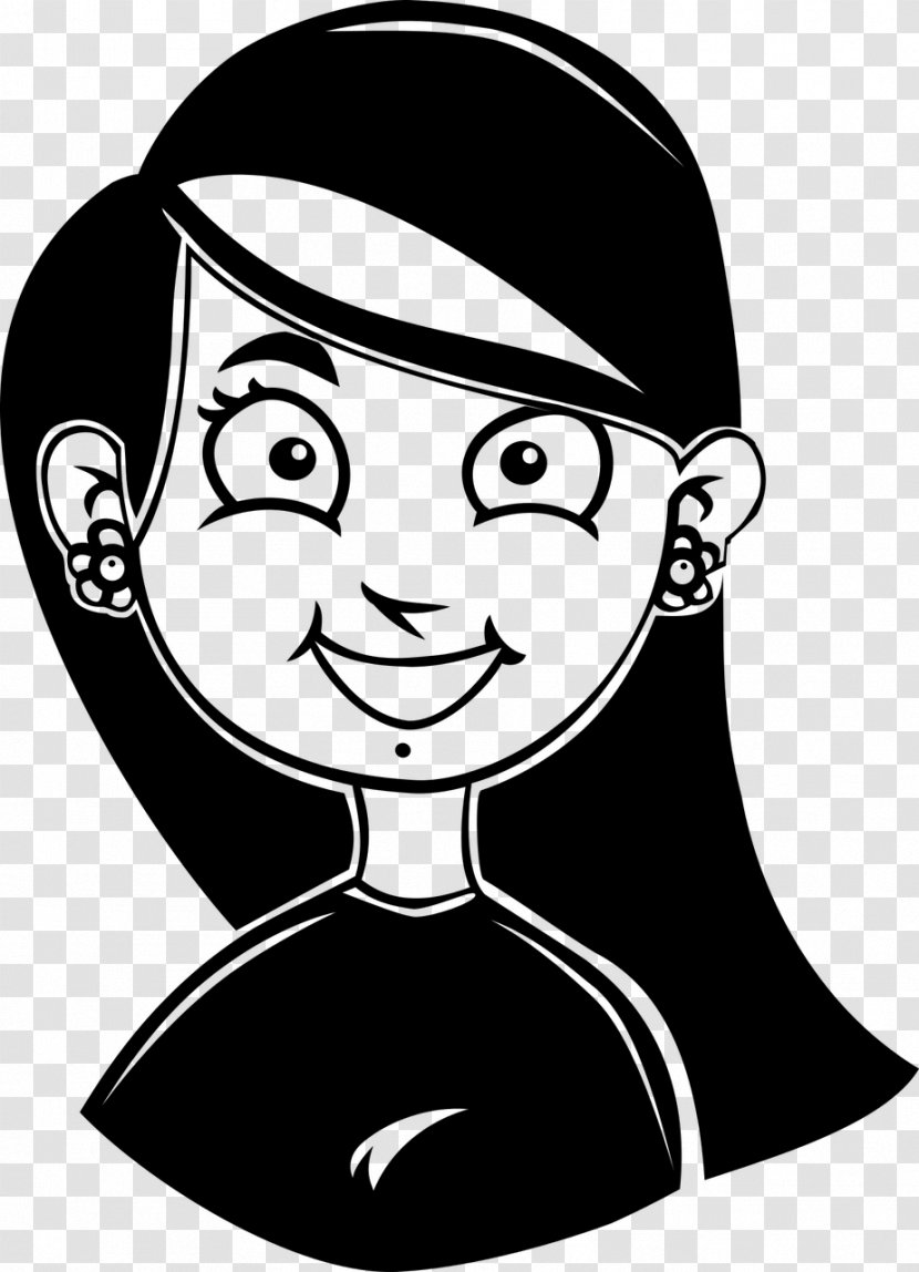 Drawing Smile Cartoon Black And White Clip Art - Tree Transparent PNG