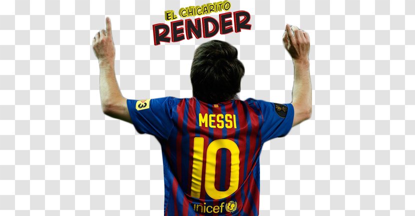 Jersey Football Player Rendering T-shirt Logo - Lionel Messi - Art Transparent PNG