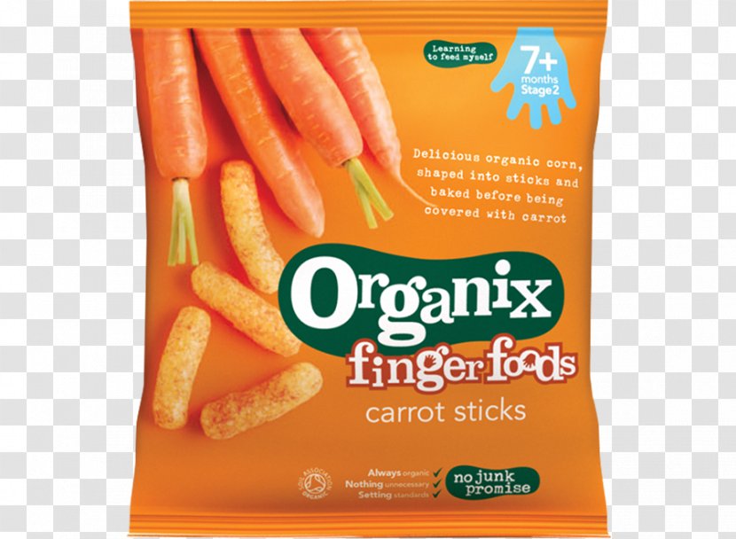 Organic Food Baby Finger Rice Cake - Carrot Transparent PNG