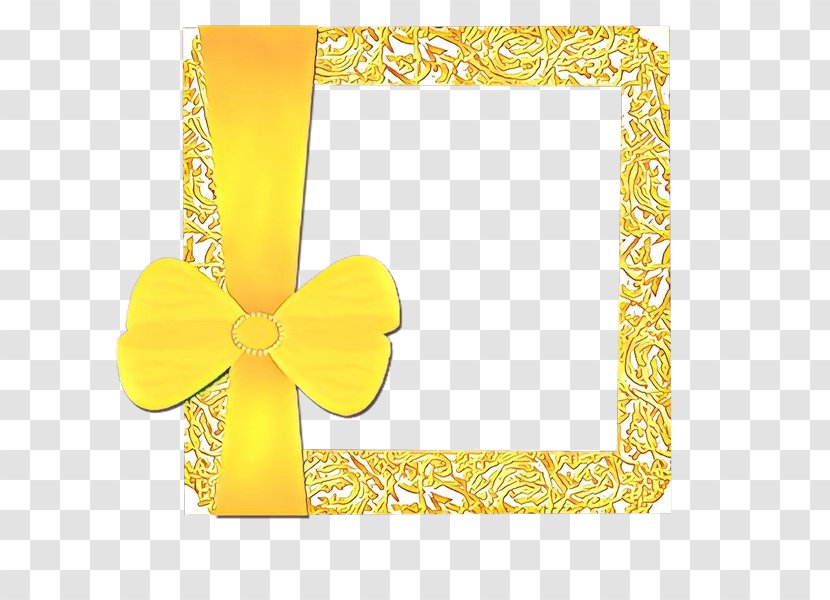 Background Yellow Frame - Picture Frames - Ribbon Transparent PNG