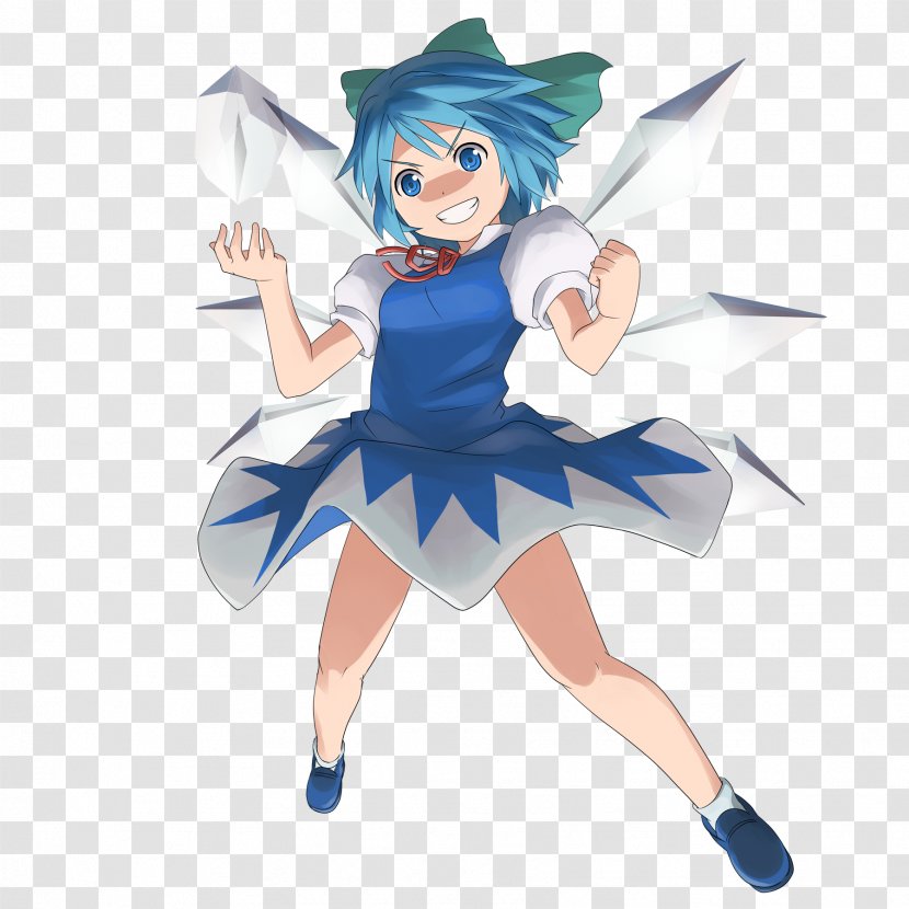 The Embodiment Of Scarlet Devil T's System. Touhou Project Cirno PVC Rendering Image - Silhouette Transparent PNG