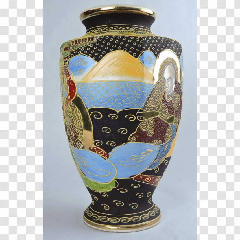 Japan 20th Century Vase Ceramic Pottery - Jar - Hand Painted Transparent PNG