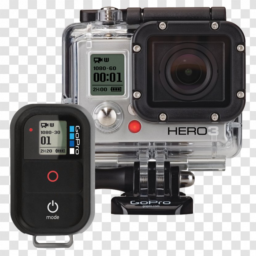 GoPro Hero 4 HERO3 Black Edition White HD HERO2 - Camera Transparent PNG