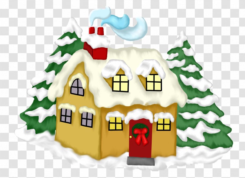 Christmas House Winter Gift Transparent PNG