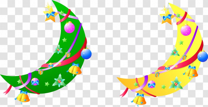 Christmas Gift Moon - Vector Elements Pictures Transparent PNG