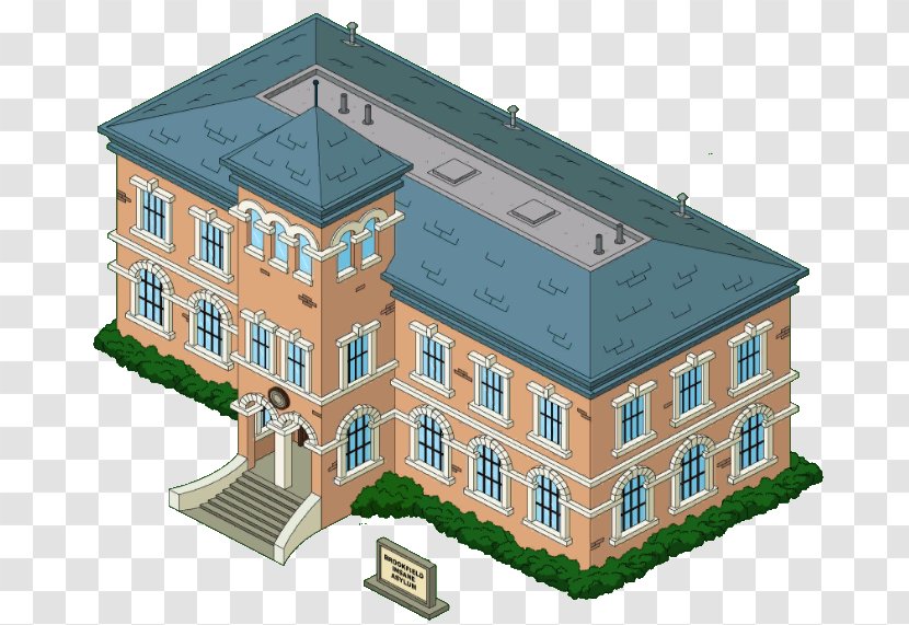 Family Guy: The Quest For Stuff Psychiatric Hospital Building - Home Transparent PNG