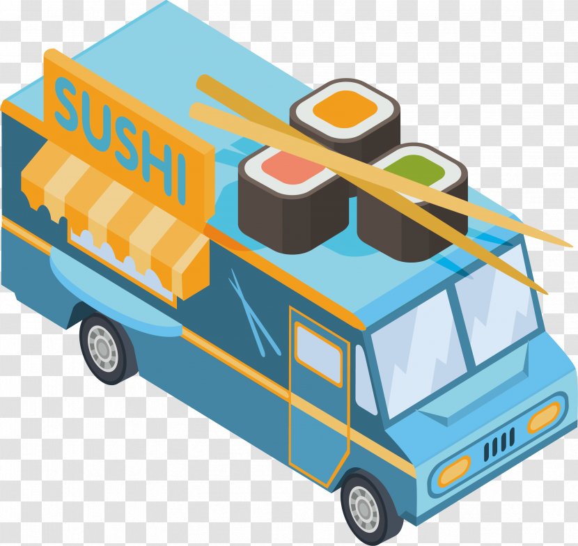 Car Automotive Design Catering - Blue - Sushi Transparent PNG