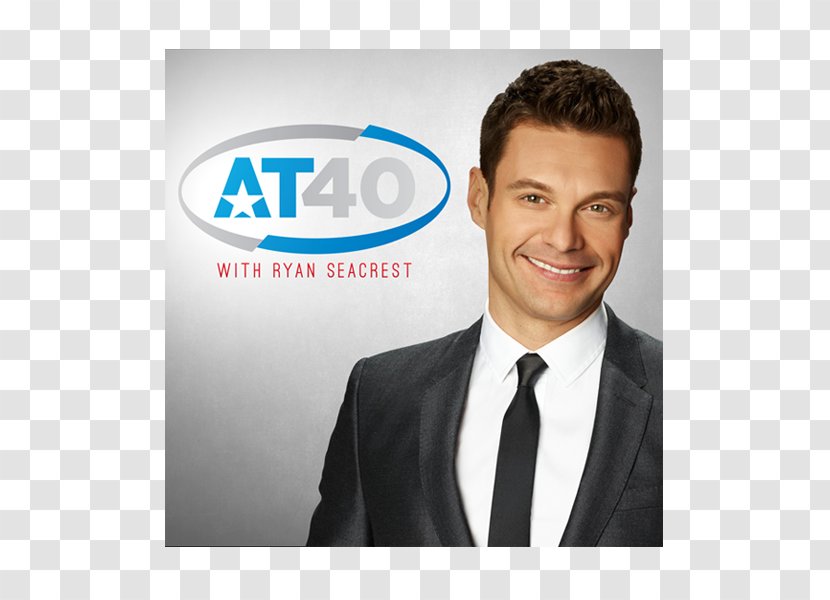 Ryan Seacrest American Top 40 IHeartRADIO - Cartoon - Radio Transparent PNG