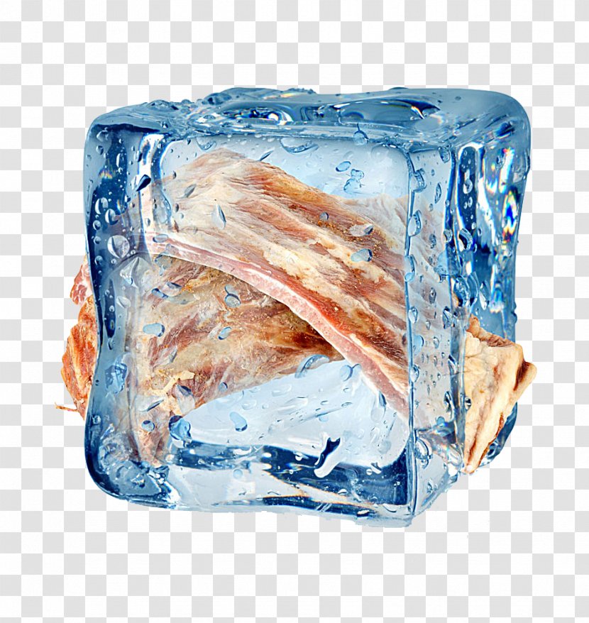 Ice Cube Stock Photography Royalty-free Banana - Frozen Pork Ribs Transparent PNG