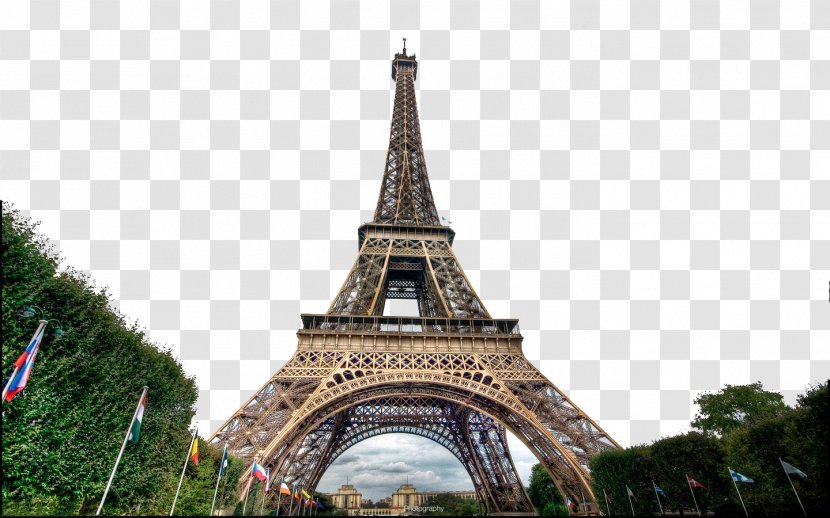 Eiffel Tower Display Resolution Wallpaper - Tourist Attraction - Paris, France Transparent PNG