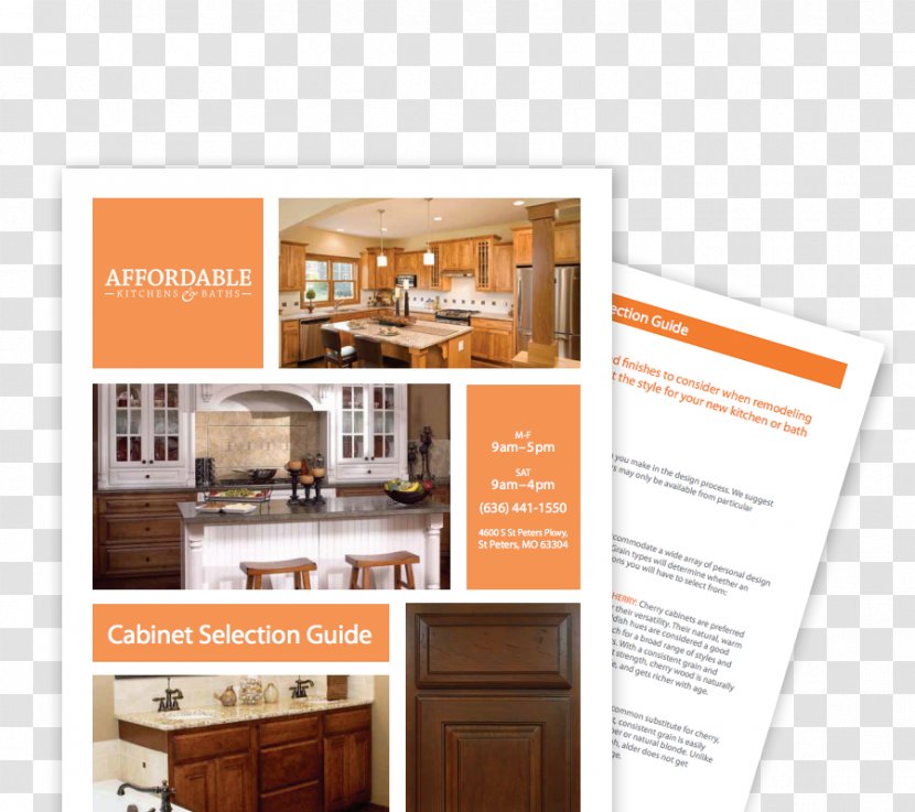 Kitchen Cabinet Cabinetry Bathroom - Brochure - Solid Wood Creative Transparent PNG