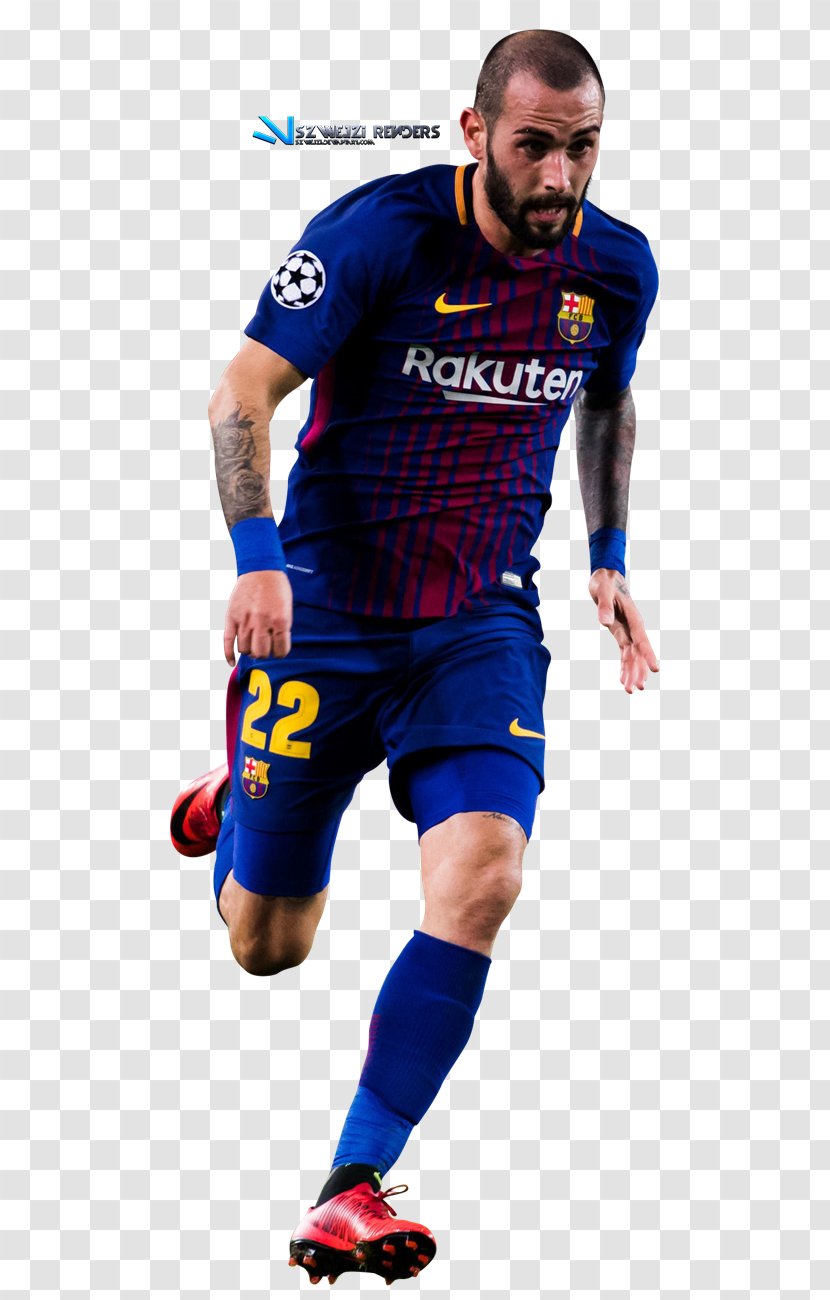 Aleix Vidal FC Barcelona Jersey Soccer Player Sport - Blue - Fc Transparent PNG