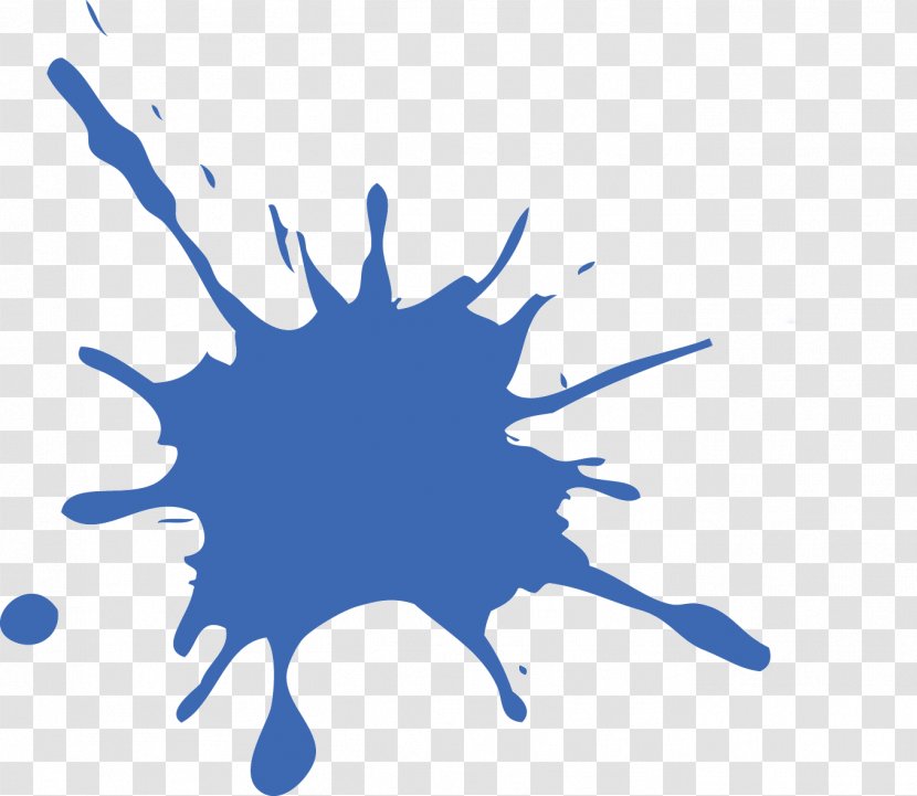 Paintball Drawing Clip Art - Organism - Blue Splat Transparent PNG