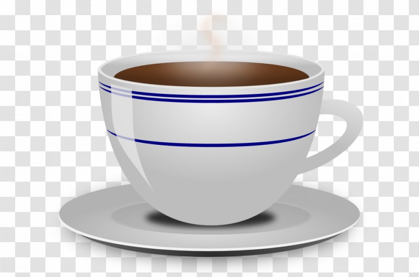 Coffee Cup Espresso Cafe Clip Art - Saucer Transparent PNG