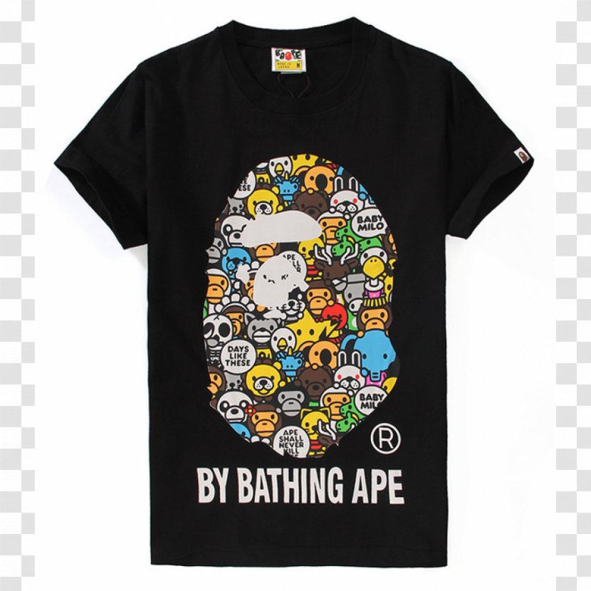 T-shirt Amazon.com A Bathing Ape Clothing - Printed Tshirt - Apparel Logo Transparent PNG