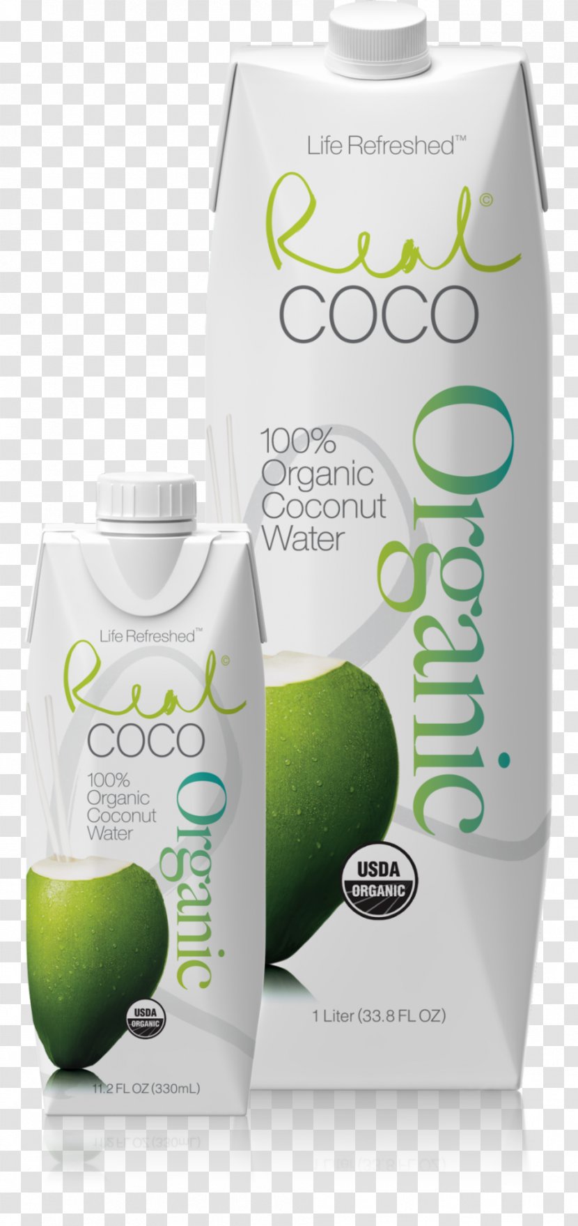 Coconut Water Juice Organic Food Brand Transparent PNG