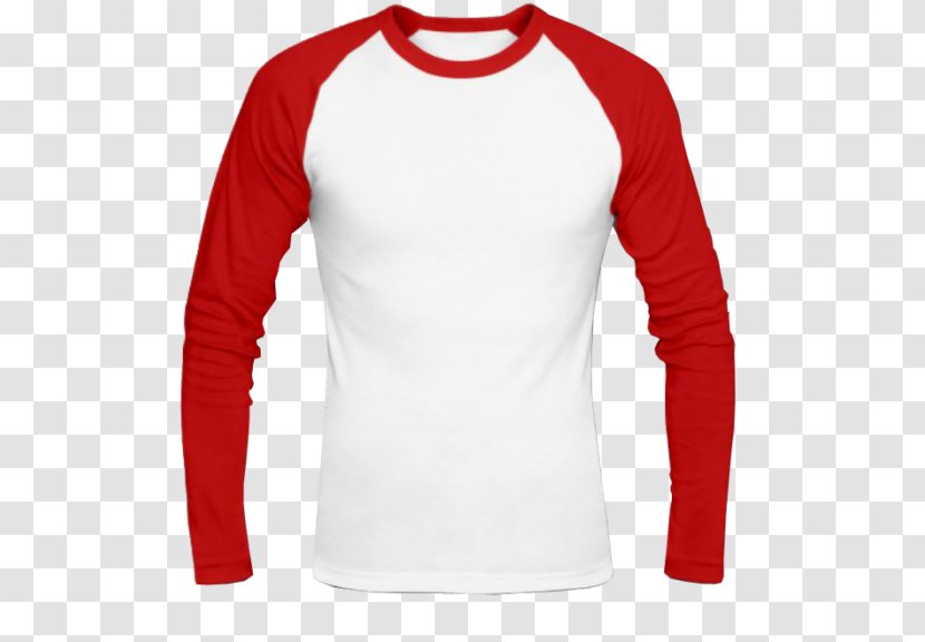 Long-sleeved T-shirt Amazon.com Raglan Sleeve - Red - Handphone Transparent PNG