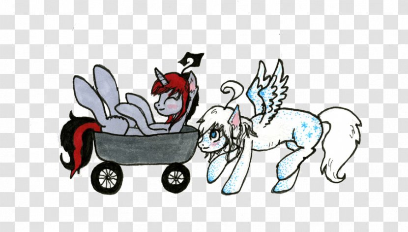 Pony Horse Pack Animal Chariot - Silhouette Transparent PNG